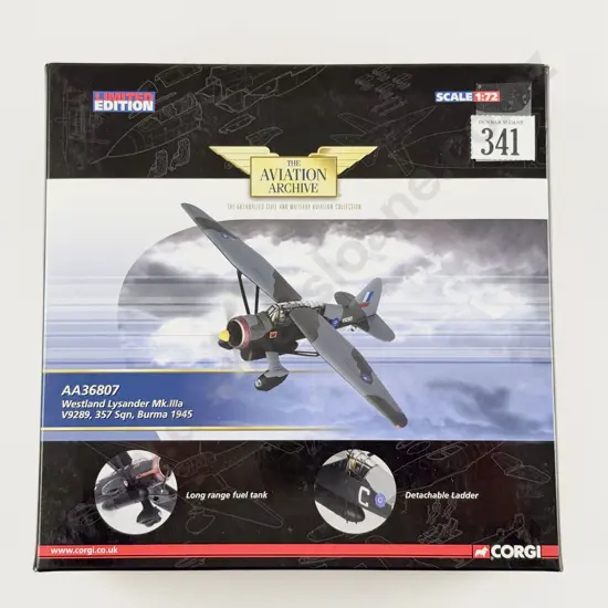 Boxed Corgi Aviation Archive AA36807 Westland Lysander Mk.IIIa Ltd Ed