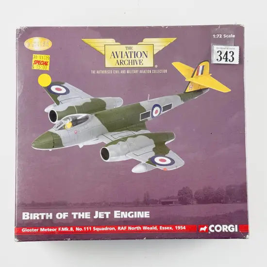 Boxed Corgi Aviation Archive AA35010 Birth of the Jet Engine Ltd Ed 1452 of 2590