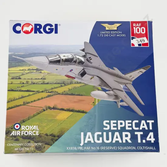 Boxed Corgi Aviation Archive Centenary Collection Model No. 11 Sepecat Jaguar T.4 Ltd Ed 884 of 1000