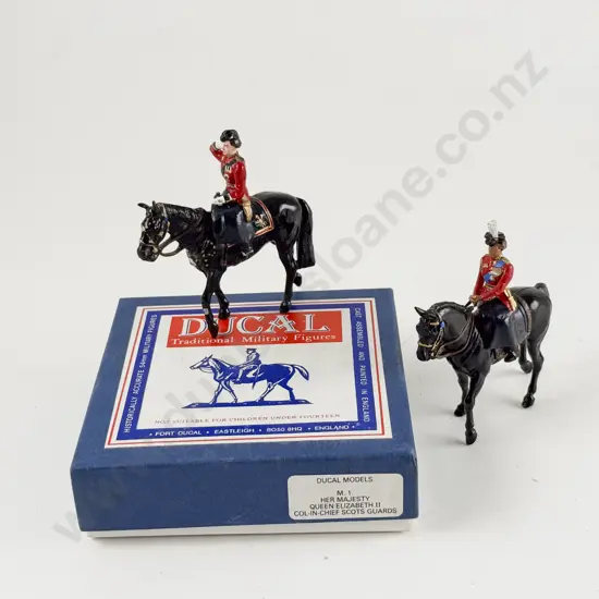 Boxed Ducal Models Her Majesty QEII Col-In-Chief Scots Guards and Unboxed Queen