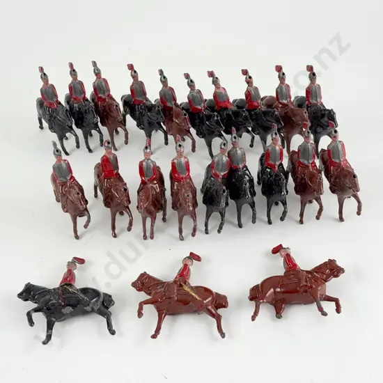 Pre-WWII John Hill & Co Mounted Life Guard Soldiers (22) some damage