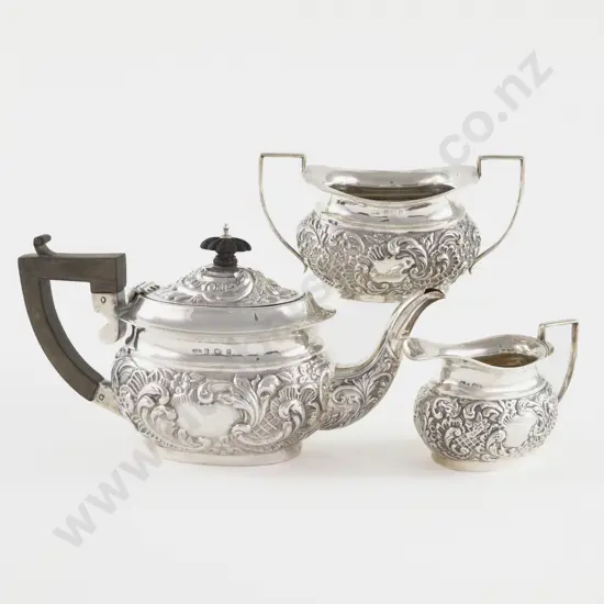 Edw VII S/S 3 Piece Batchelor's Teaset