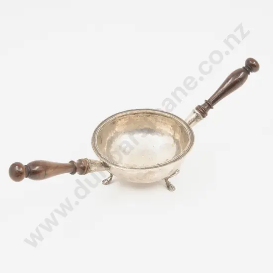 Unmarked European Silver Ember Bowl