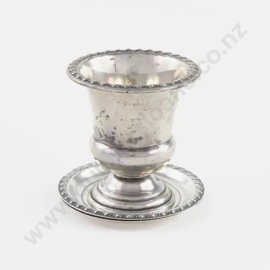 Rogers Miniature Urn Shaped Toothpick Holder & Pair Of Pin Dishes
