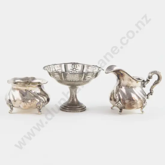 S/S Sugar Bowl & Cream Jug