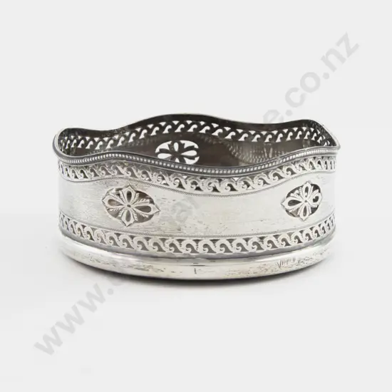 Geo V S/S Wine Coaster by Elkington & Co