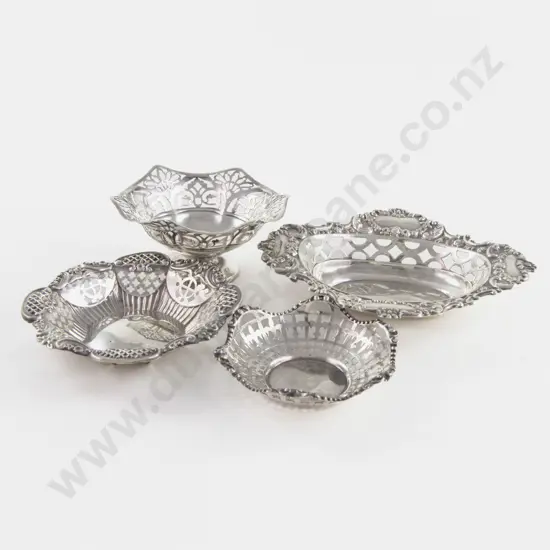 4 Various S/S Bon Bon Dishes