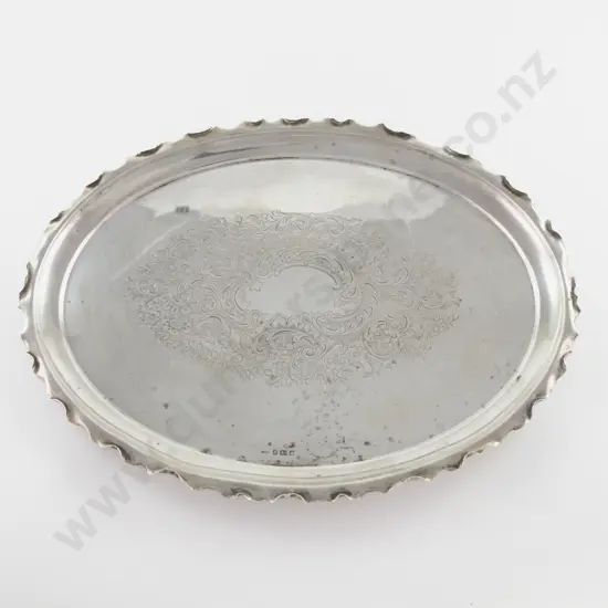 Late Vict S/S Oval Drinks Tray
