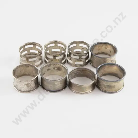8 S/S Napkin Rings