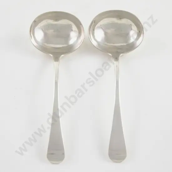 Pair Of Geo III S/S Sauce Ladles