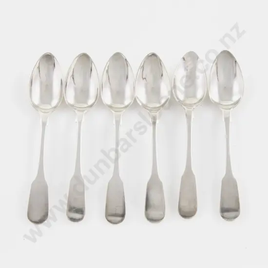 An Interesting Set Of 6 Geo III S/S Teaspoons