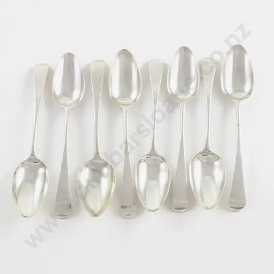 Set Of 8 Geo III S/S Dessert Spoons