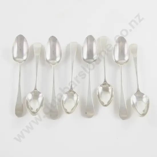 Set Of 8 Geo III S/S Teaspoons by Solomon Hougham