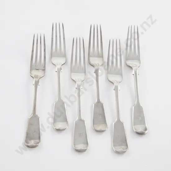 Set Of 6 Edw VII S/S Table Forks