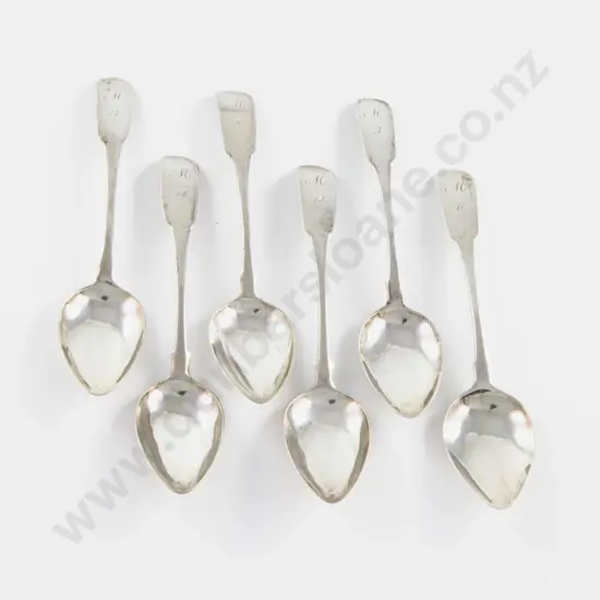 Set Of 6 Geo III Scottish S/S Teaspoons