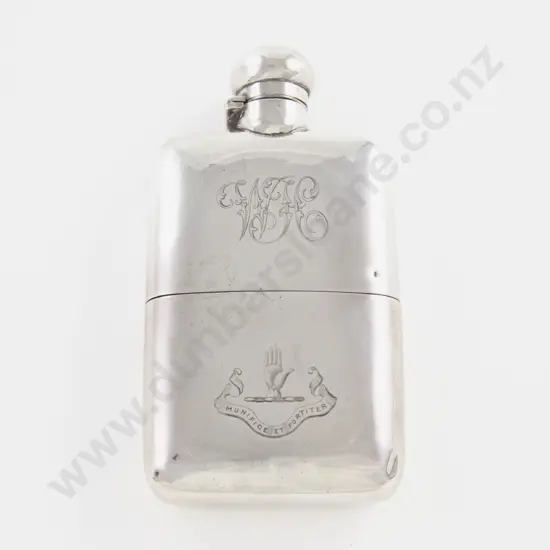 Late Vict S/S Hip Flask