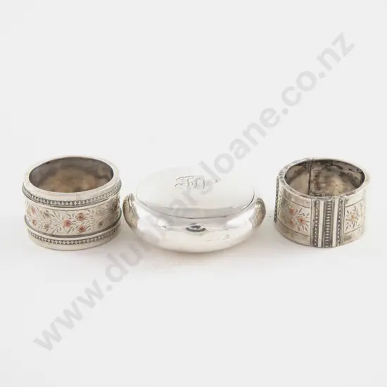 Edw VII S/S Circular Snuff Box