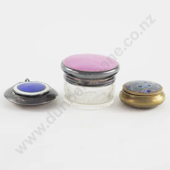 Geo V S/S & Guilloche Enamel Compact