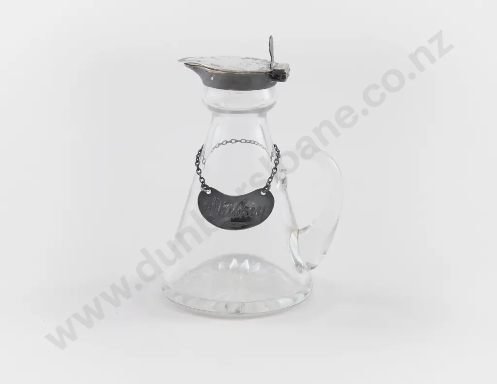 Geo V S/S Lidded Cut Glass Toddy Jug Image 1++