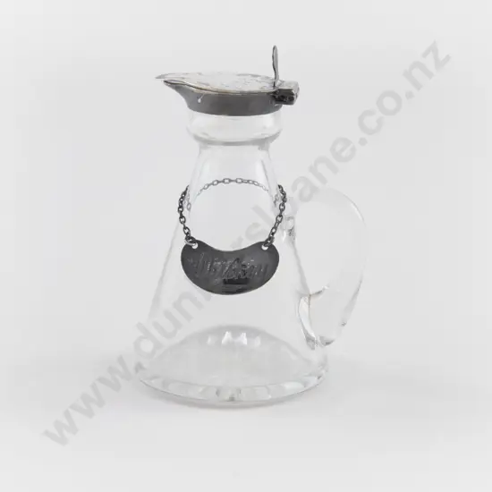 Geo V S/S Lidded Cut Glass Toddy Jug