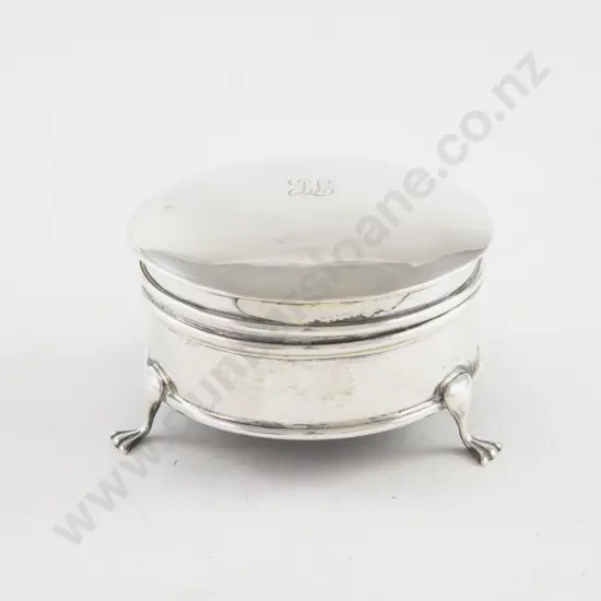 Geo V S/S Circular Jewellery Box