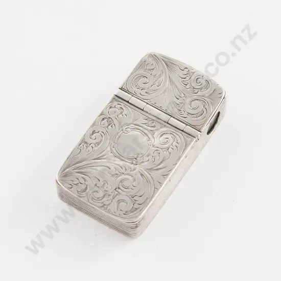 Vict Double Ended S/S Snuff Box/Vinaigrette