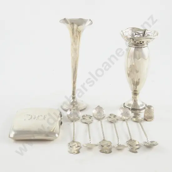 2 S/S Specimen Vases