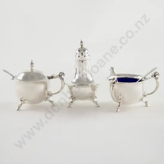 Geo VI S/S 5 Piece Cruet Set