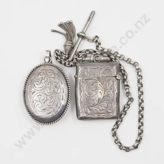 S/S Engraved Vesta Case