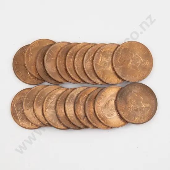 UK 1967 Ten UNC Copper Pennies
