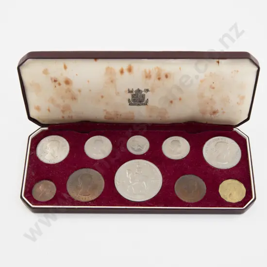 UK EIIR 1953 Coronation Ten Coin Specimen Set Uncirculated