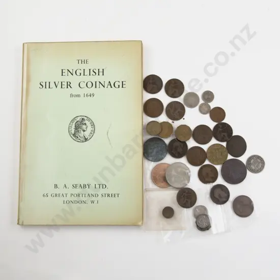 Small Qty World Vintage Coinage with Reference The English Silver Coinage from 1649