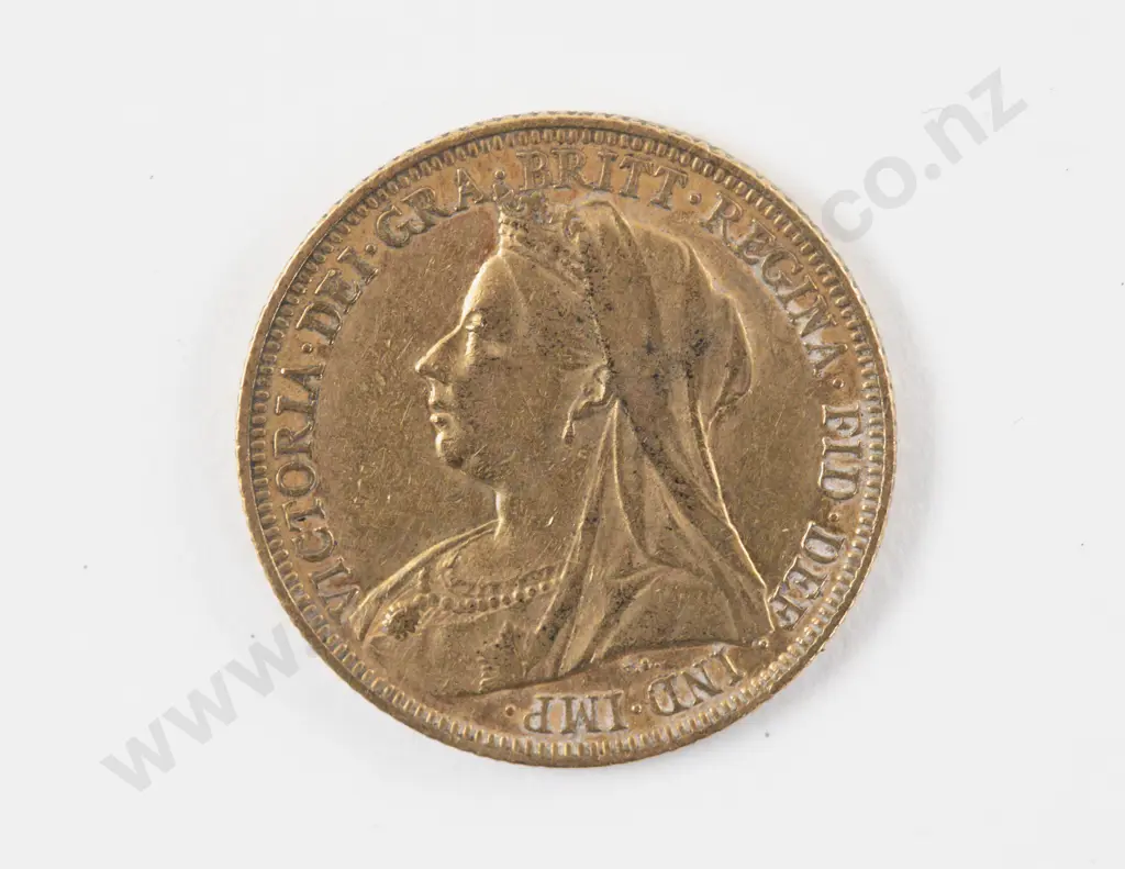 1895 Full Gold Sovereign Melbourne Mint Image 1++