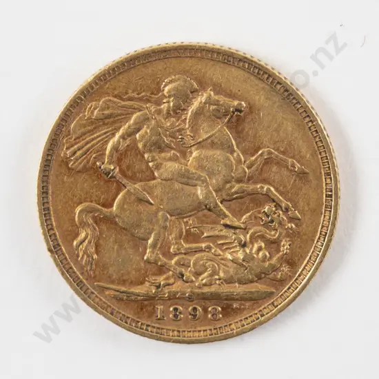 1898 Full Gold Sovereign Sydney Mint