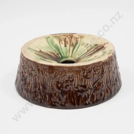 NZ Colonial Majolica Glazed Spittoon