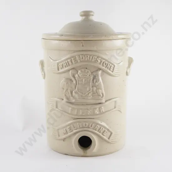 Australian Colonial Stoneware Whites Drop Stone Filter