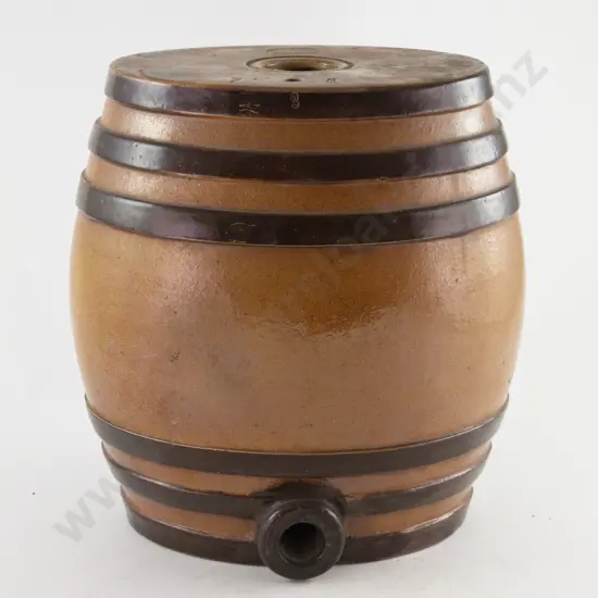 Late C19th Doulton Lambeth Ale House Whiskey Barrel