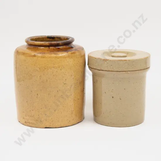 NZ Colonial Stoneware Newton Pottery Auckland Storage Jar