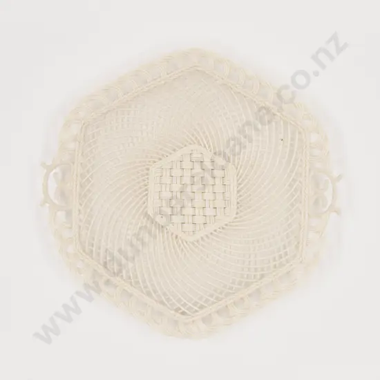Belleek (Ireland) Basket Weave Cabinet Plate