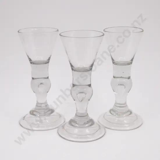 Three Georgian Wine Goblets