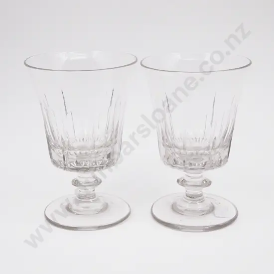 Pair Early Victorian Glass Roamers
