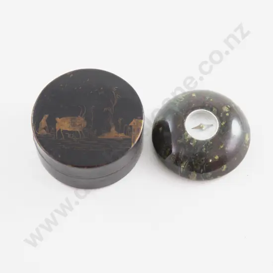 Late C19th Scottish Agate Mounted Pocket Compass