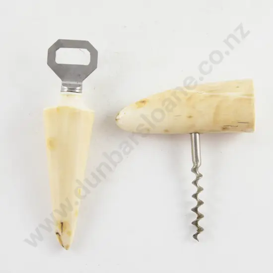Ivory Handled Corkscrew & Bottle Opener