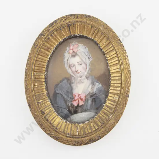 C19th Portrait Miniature of Mrs Schinderlind