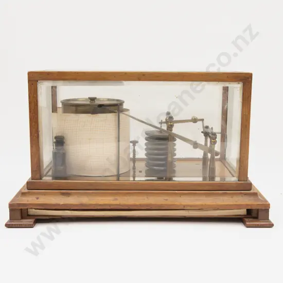 Antique Oak Cased Barograph