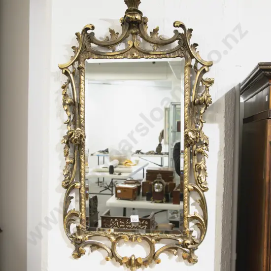 C18th Style Gilt Wood Wall Mirror