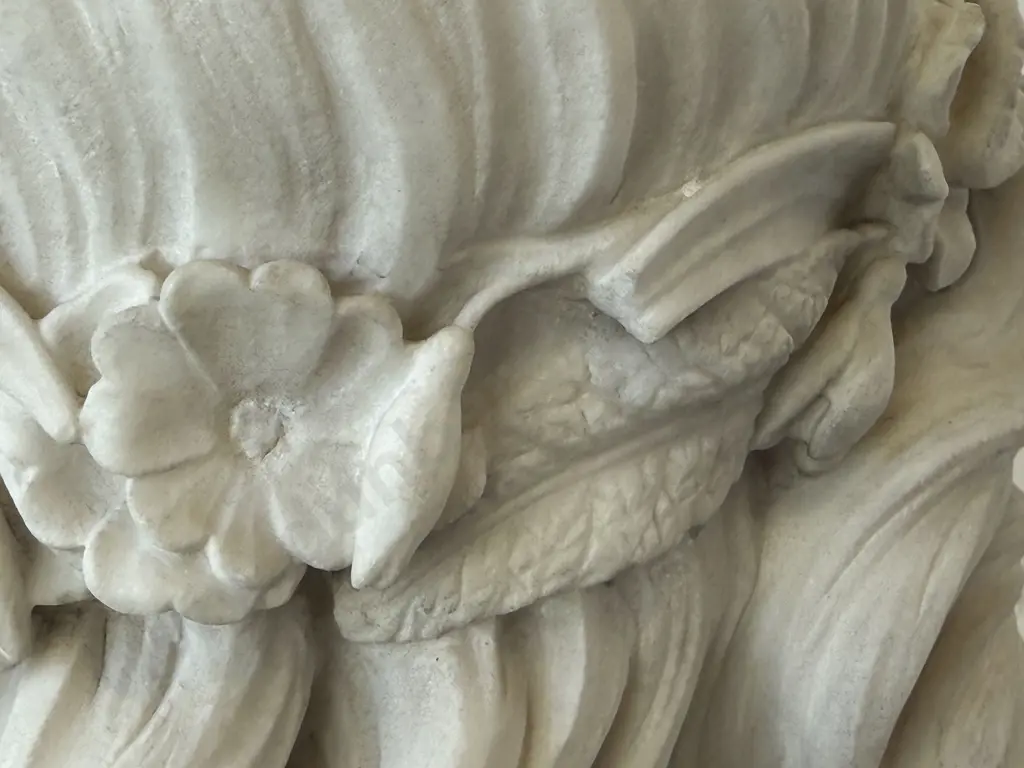 Edward  Arlington Foley (Irish 1814-1874) Signed and Dated 1871 Marble Bust of a Classical Muse Image 1++