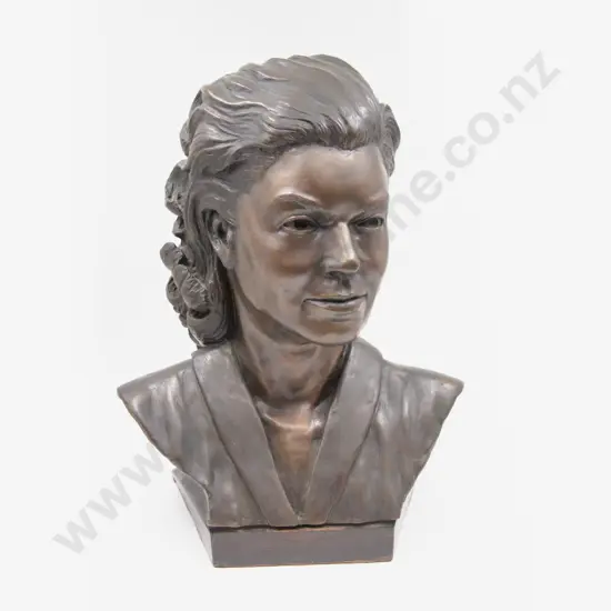 Bronze of a Woman by Paul Walsh Signed with Initials