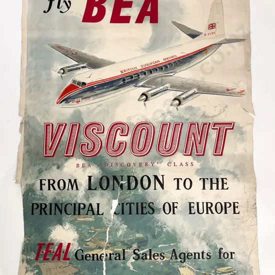 Vintage British European Airways Poster (A/F)