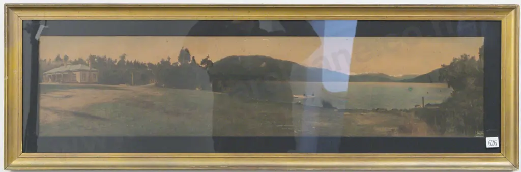 R P Moore (1881-1948) - Vintage Panoramic Photograph of Lake Kaniere Image 1++